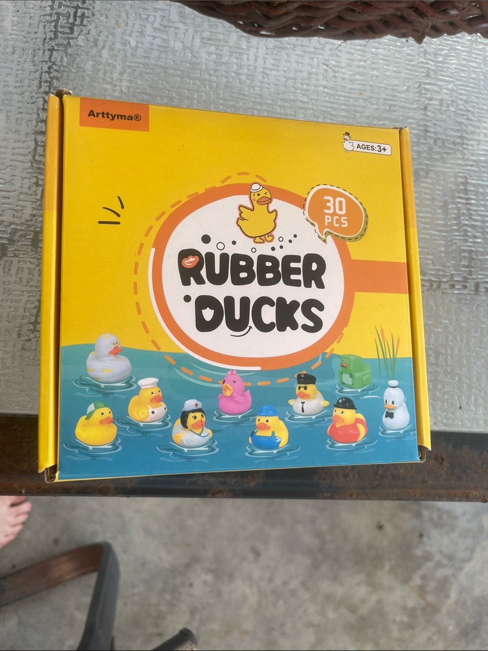 Arttyma Rubber Ducks 30-Piece Kids Bath Toy Set - Yellow